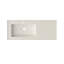 Surface solide pour salle de bain Basin, blanc mat