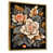 Toile avec cadre flottant or