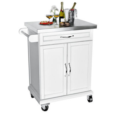 Chariot de cuisine en acier inoxydable Beaverville