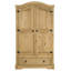 Spearville 2 Door Solid Wood Wardrobe
