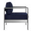 Ensemble de canapé modulaire d'extérieur en aluminium 5 pièces Shore-23592983