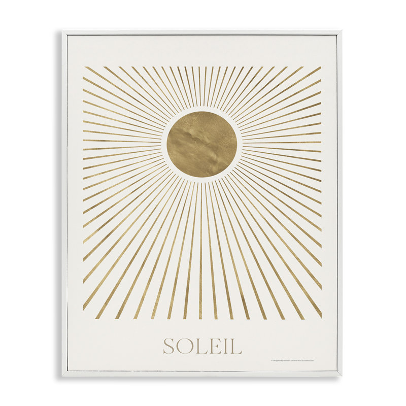 Soleil Boho, estampe numérique par Reinders, Estampe numérique encadrée blanc bord de mer, H 20 po x l 16 po