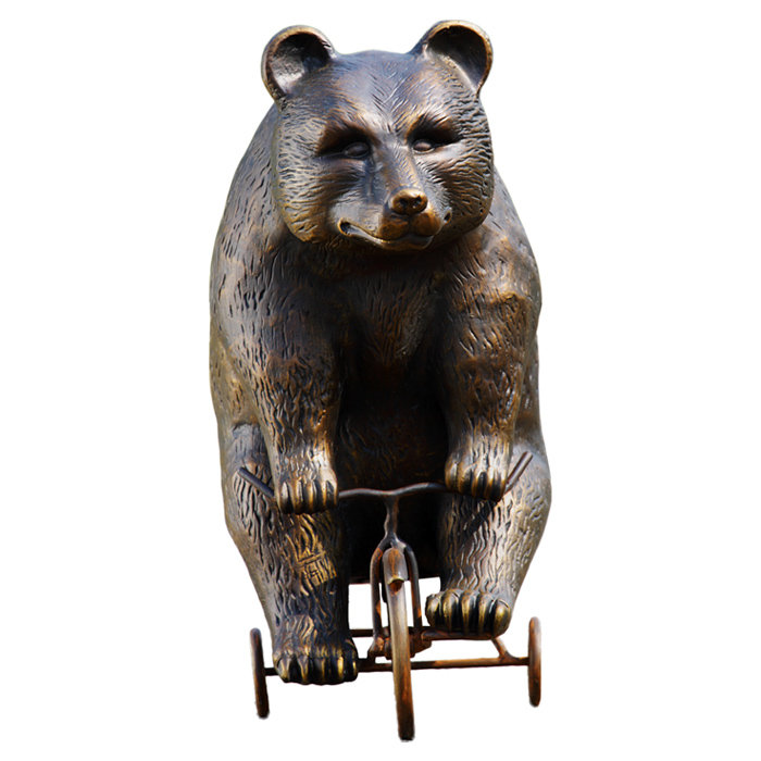 Bear Metal Garden Statue