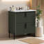 Meuble-lavabo avec lavabo en céramique Hurlburt-1651670541