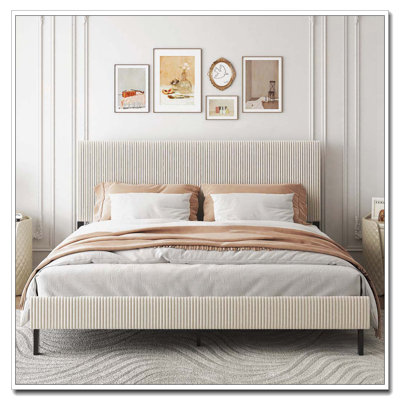 Lit plateforme tapissier