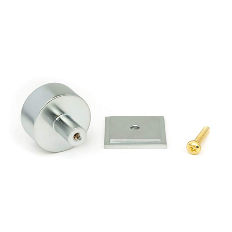 320mm Square Knob, Satin Chrome