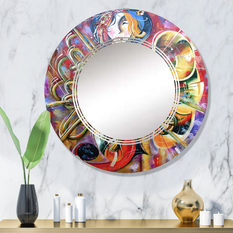 Circle Mirror, 32" x 32"