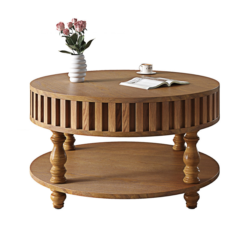 Table basse Farmhouse, Noyer brun