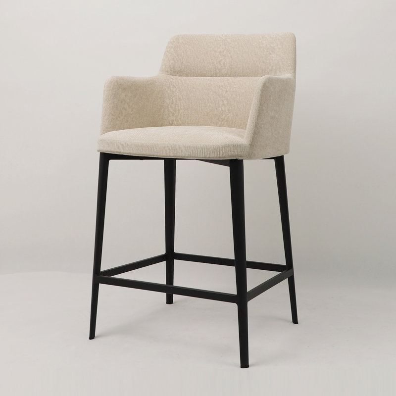 Jahnke Earle Bar & Counter Stool, Counter Stool (25" Seat Height), Toasted Oatmeal