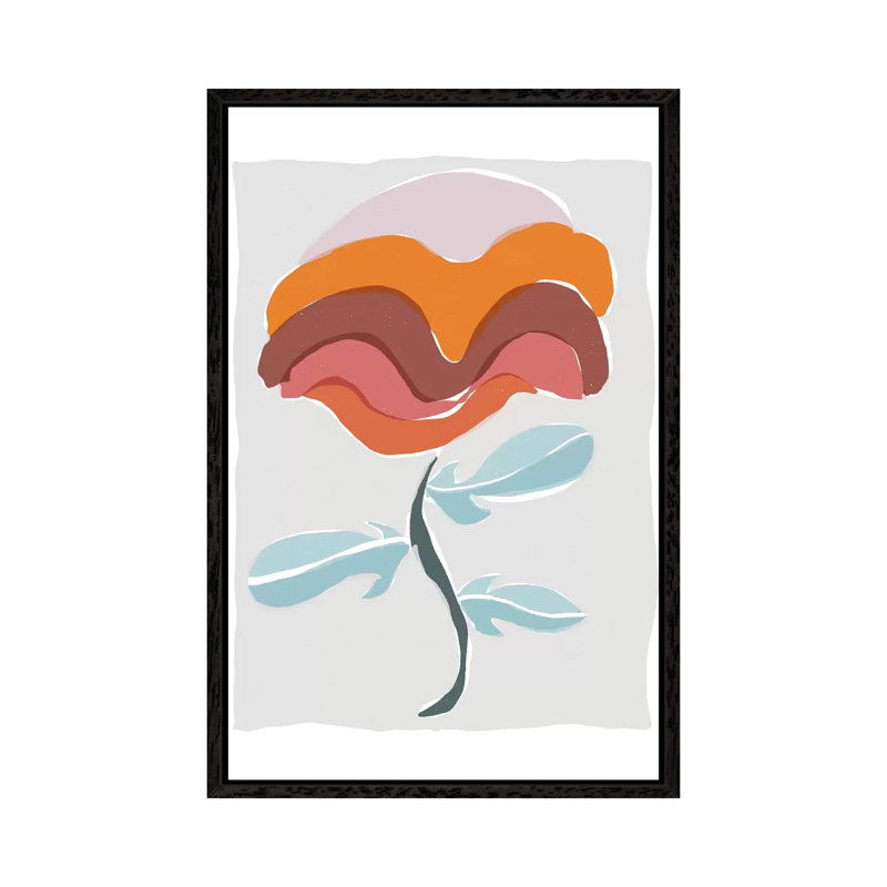 Mod Quirk V by Rob Delamater - Floater Frame Gallery-Wrapped Canvas Giclée on Canvas, Black