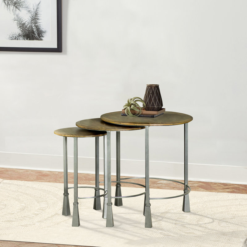 Table gigogne ronde 3 pièces Lance