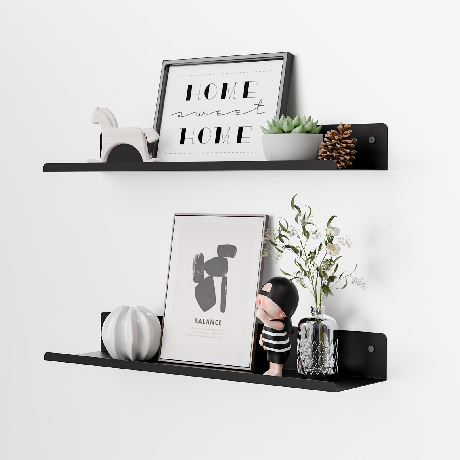 Floating Shelf, 1.97" H x 16.14" W x 3.93" D