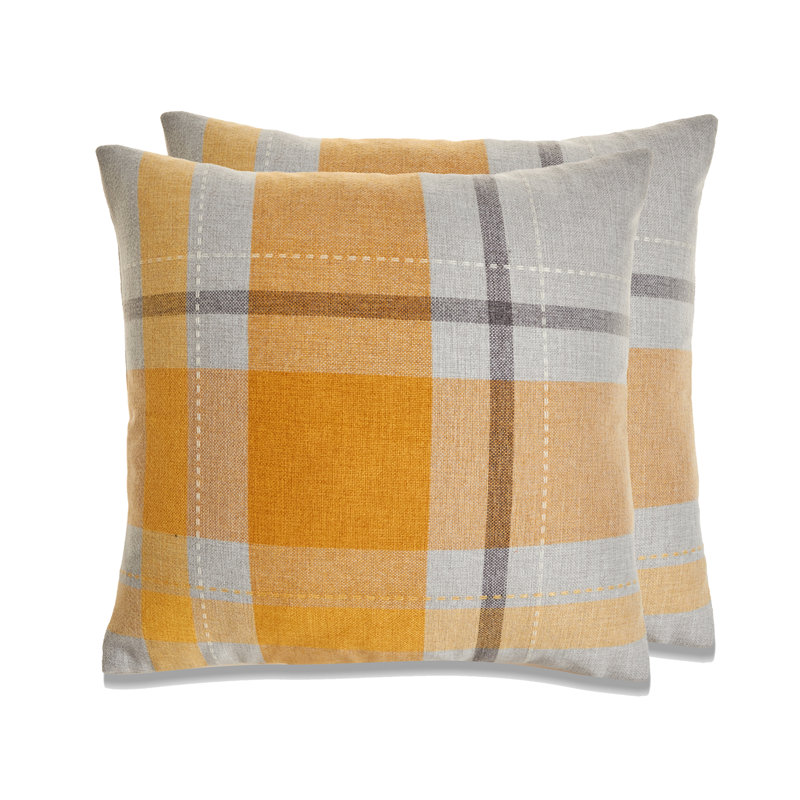 Coussin Manhattan, Jaune, Plumes