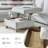 Laura Farmhouse Ottoman with Solid Wood Legs-1454158100