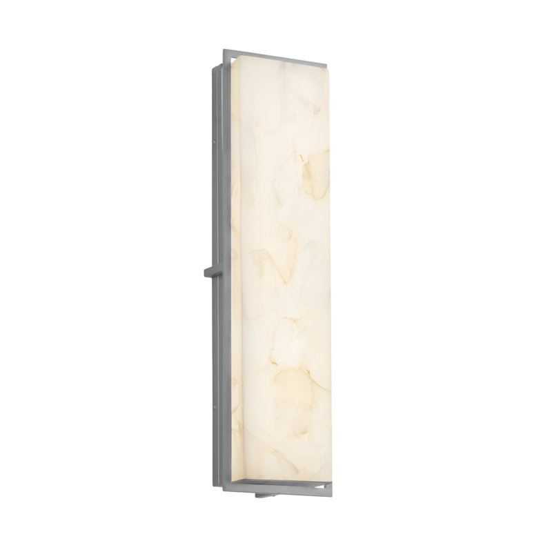 Donaven Alabaster Rocks? Applique murale Avalon, Nickel brossé, H 24 po x l 6,5 po x P 3,5 po