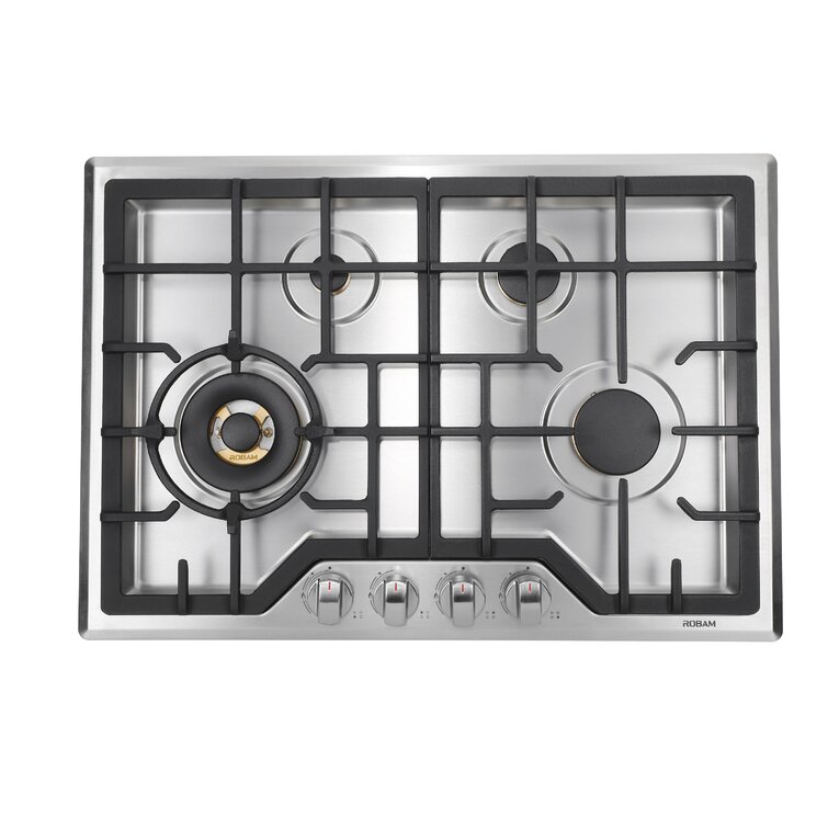 Robam 30 Stainless Steel Gas Cooktop with 4 Burners