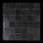 Black Velvet Petunia Zellige 2”x2” Square Mosaic Wall Tile-120101134