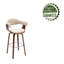 Fish 72cm Swivel Fabric Mid-Century Bar Stool-20031151