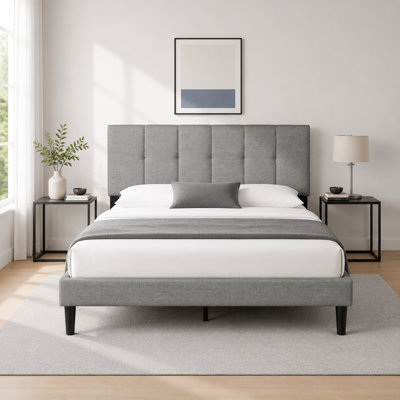Dajai Upholstered Unfinished Platform Bed