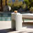 Callaghn Round Cement Outdoor Side Table