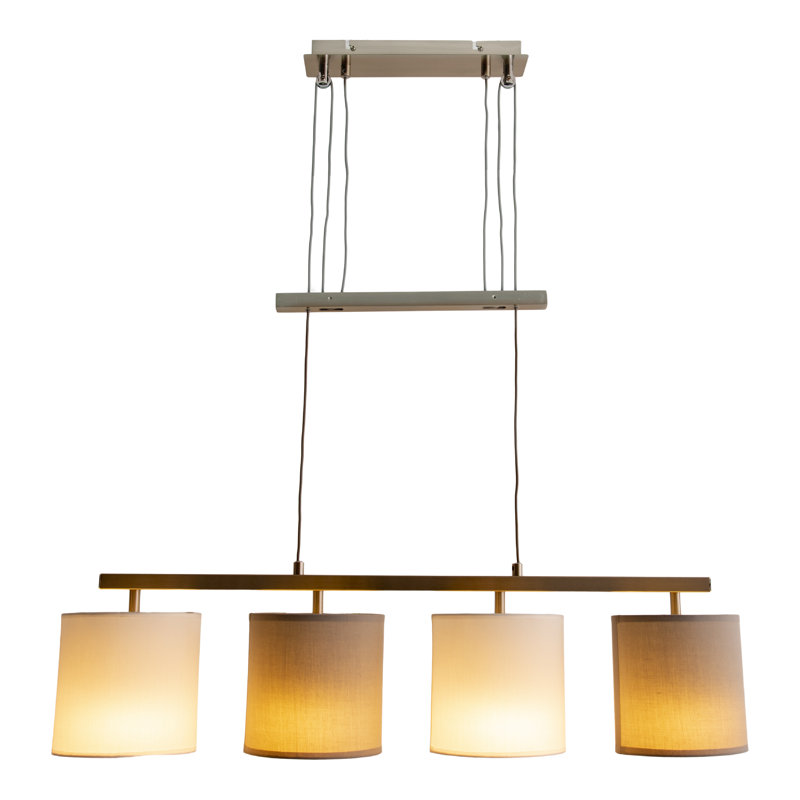Diega 4 - Light Kitchen Island Pendant, Silver, Grey/White