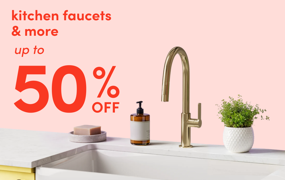 kitchen faucets & more on clearance