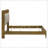 Packard Medium Oak Bookcase Bed
