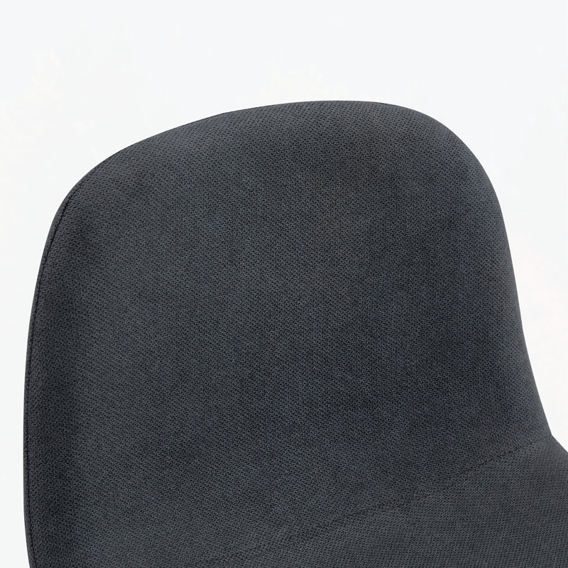 Ensemble élégant de chaises de bar en polyuréthane - Conception réfléchie pour une utilisation polyvalente, Tissu gris foncé