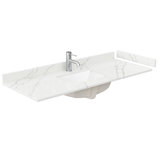 54" Single Countertop with Square Sink, Backsplash & Sidesplash
