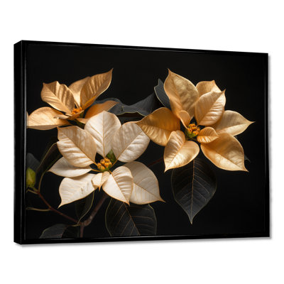 Jaune lumineux, poinsettias lumineux I - poinsettias