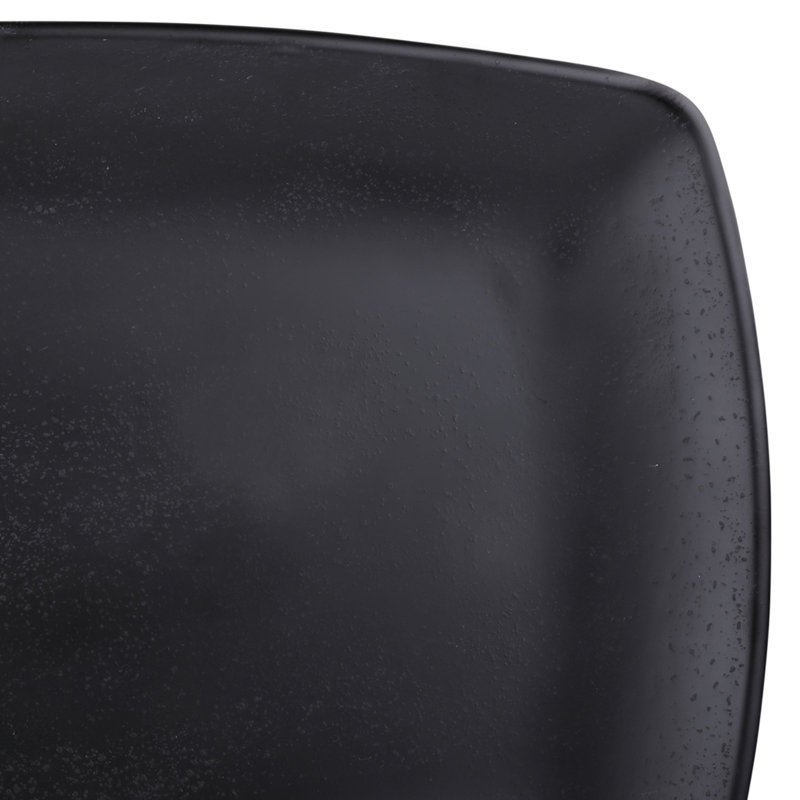 Plateau en mélamine Zen, H 1,13 po x l 12,25 po x P 8,5 po, Noir