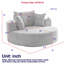 Fauteuil pivotant à 360 degrés Chenille-629688886