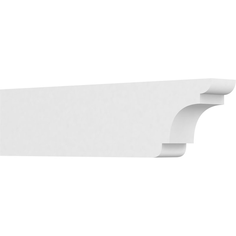 Queue de chevron standard en PVC de qualité architecturale New Brighton, H 6 po x L 3 po x P 24 po