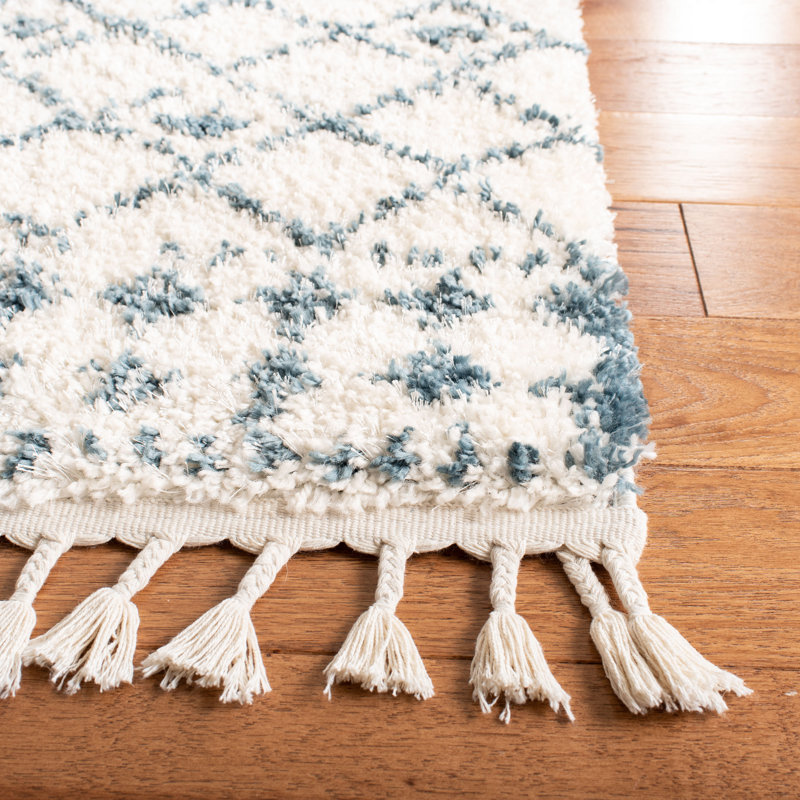 Tapis à poils longs Triplett, Carré 3 pi