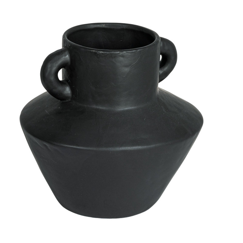 Vase de table en grès, Noir