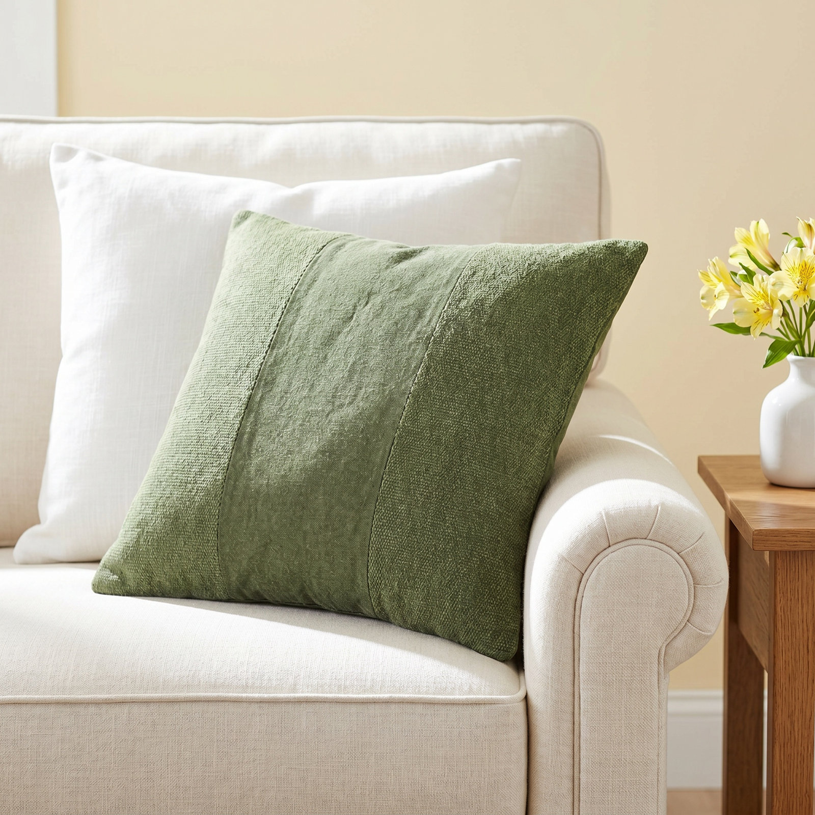 Dunbar Cotton Throw Pillow, 20" x 20", Down Fill, Navy