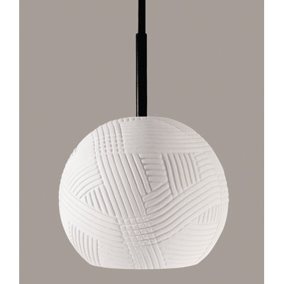 Luminaire suspendu sphère 1 lumière DEL Sherburn
