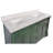 Fossen 60" Double Bathroom Vanity Set with Sage Green Cabinet and Engineered Marble Countertop-54524155-69261588