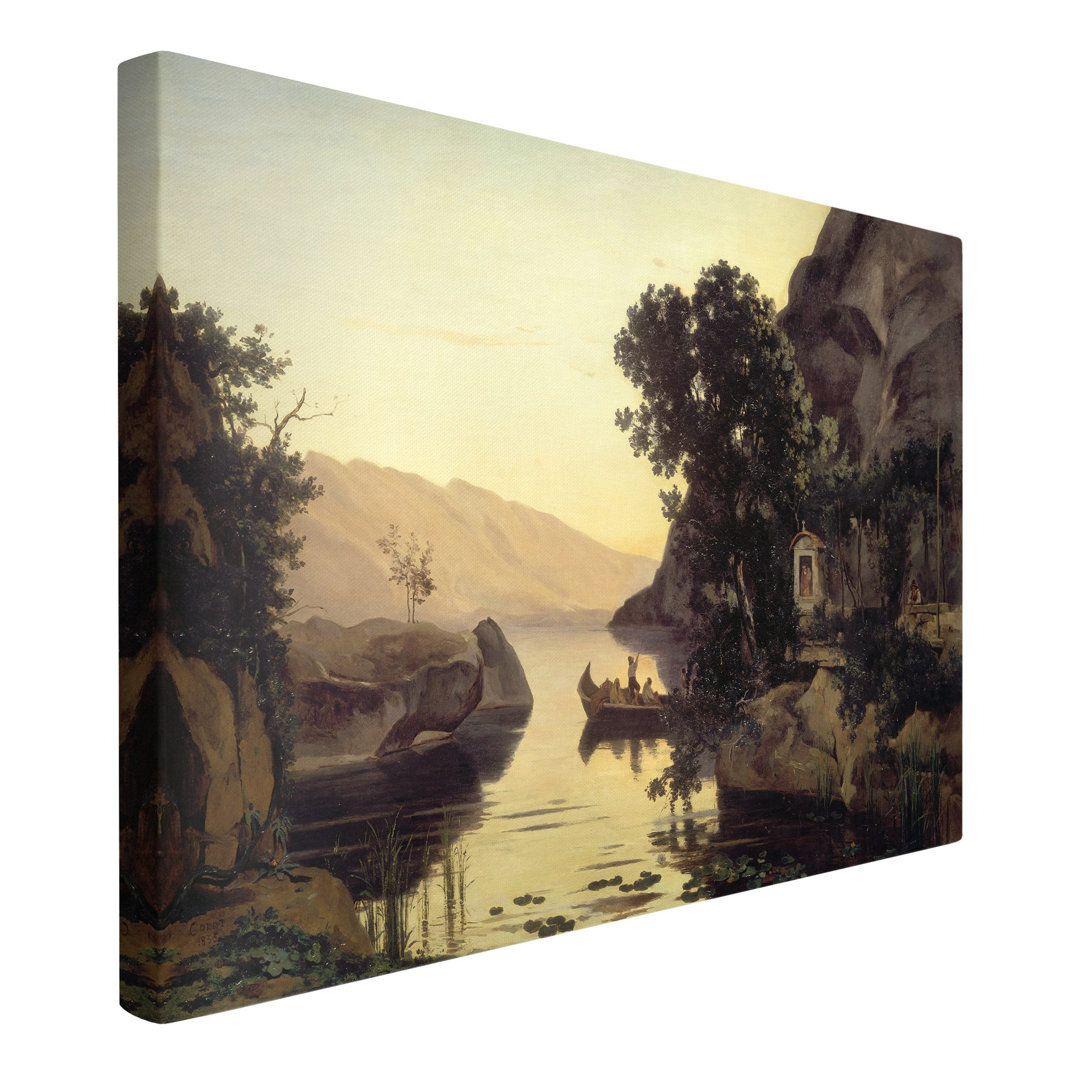 Leinwandbild Landschaft bei Riva von Jean-Baptiste Camille Corot