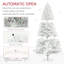 Auto Open Unlit Tall Artificial Christmas Tree With Steel Base-1991657399