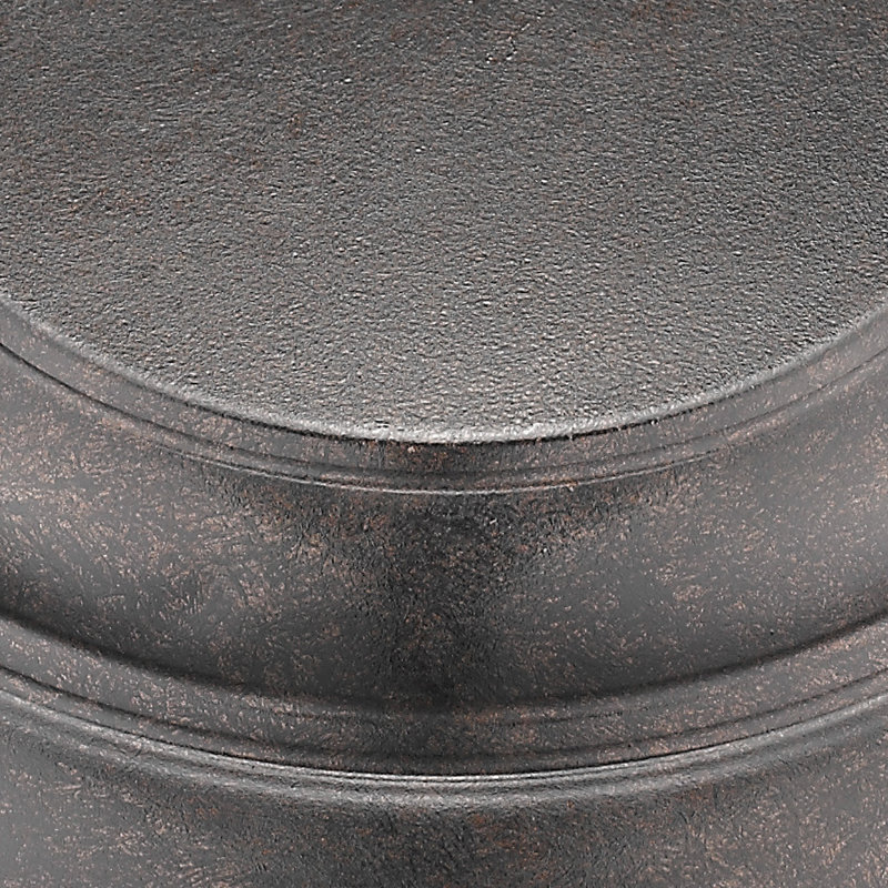 Lustre 6 lumières façon bougie Petitt, Bronze étrusque, Pas d'abat-jour