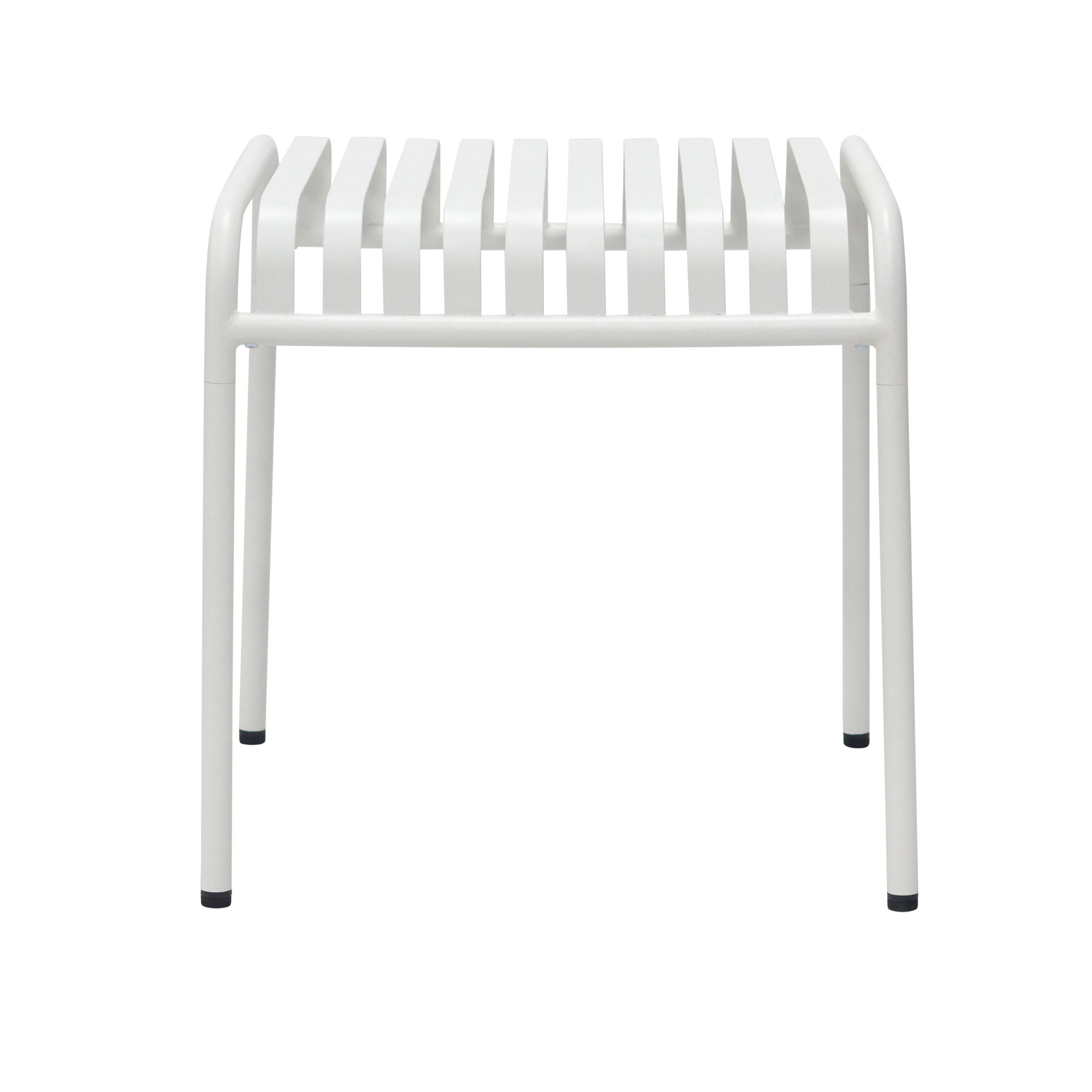Winchester Outdoor Patio Side Table, White, White