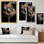 Blooming Multicolor Fractal Flower 8 - Art sur toile moderne-1477899959-1477899958