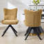 Upholstered Wingback Dining Chair, High‑Back Accent Side Chair with Lumbar Support, Steel Frame High‑Density Sponge Padded Chair for Dining Room Living Room-367652888-367652891-367652894