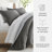 7-Piece Reversible Bedding Bundle - Solid Comforter and Patterned Sheet Set-99311802-99311805
