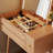 Solid Wood Makeup Vanity with Flip Mirror and Lighting Modes-812106585-834786303