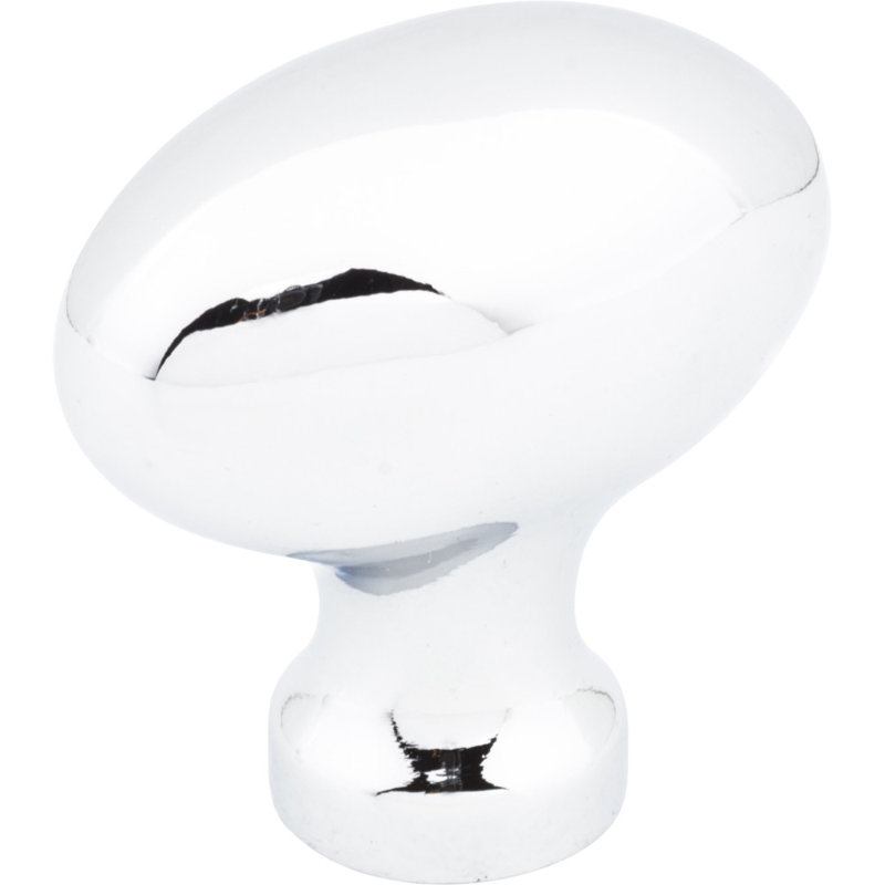 Lyon Oval Knob, Polished Chrome