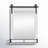 Dayanah Wood Rectangle Mirror with Shelves-70966646
