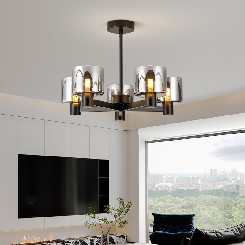 Glass Semi Flush Mount