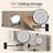 Metal Wall Mounted 8" Led Makeup Mirror With Magnification, 3 Color Led Lights Makeup Mirror-1670681865-1675497109